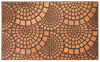 Produktbild von Fußmatte,Elegante Fußmatte, modern, Gummi Lubiana 45x75cm Kupfer