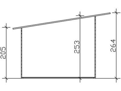Obrázek produktu pro Dřevěný zahradní domek SKAN HOLZ Ostende 2 břidlicově šedý 400 x 300 cm