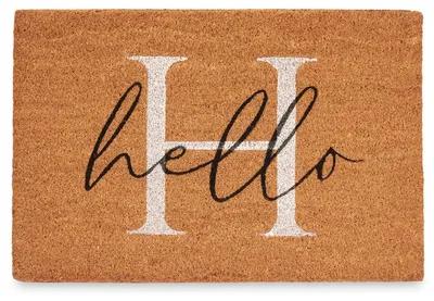 Image de Tapis de coco HELLO, 60 x 40 cm