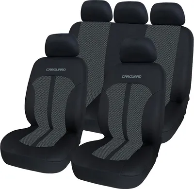 Produktbild von Universelle Autositzbezüge - PREMIUM - Schwarz/Grau - Sitzbezug für das Auto - Komplettset - Sitzbezug-Set
