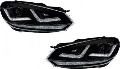 Produktbild von Hauptscheinwerfer-Set LED OSRAM LEDriving XENARC schwarz für Golf VI +70% heller