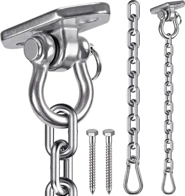 Productafbeelding van Famanu ophangklem voor hangstoel - Robuuste ophanging met ketting