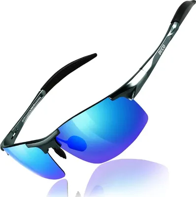 Produktbild von DUCO Herren Sportbrille Polarisierte Sonnenbrille UV400 Metallrahmen 8177S