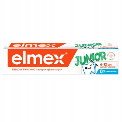 Obrázok produktu pre Pasta na zuby pre deti Elmex Junior 6-12 rokov 75ml