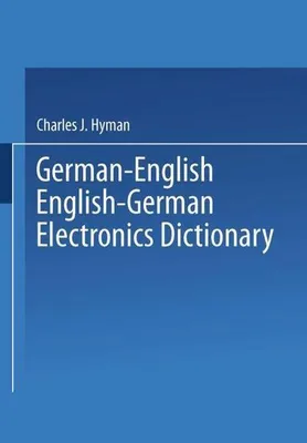 Produktbild von German-English English-German Electronics Dictionary