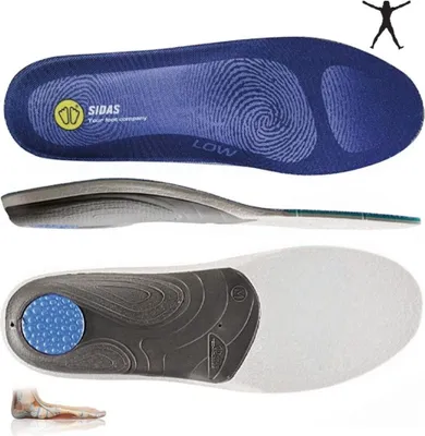 Produktbild von SIDAS 3Feet Comfort Low Arch Blau Einlegesohlen - Niedrige Fußgewölbe Blau 37-38