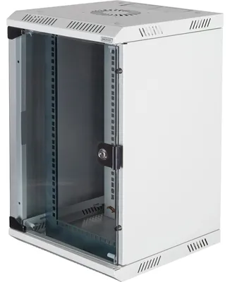 Produktbild von Kombi-Wandgehäuse 254 mm (10") und 482,6 (19") mm (hellgrau, 10 Höheneinheiten)