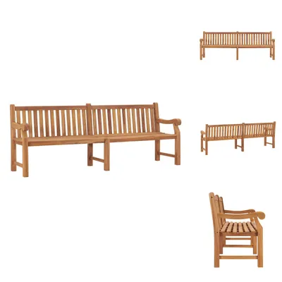 Produktbild von vidaXL Gartenbank 228 cm Massivholz Teak -  Gartenbänke