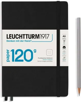 Produktbild von Leuchtturm1917 Notizbuch A5 Edition 120 schwarz dotted
