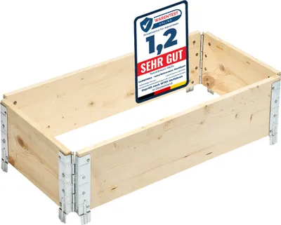 Produktbild von Garronda Holzaufsatzrahmen für Palette Aufbewahrungskiste aus Holz Hochbeete Holzkiste