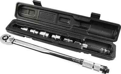 Produktbild von Drehmomentschlüssel-Set mit einstellbarem Drehmoment (1/2" und 3/8"), 28–210 Nm, Handwerkzeug für Fahrrad-, Motorrad- und Autoreparaturen