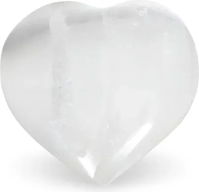 Immagine prodotto di Cuore di selenite bianca -- 6x6 cm