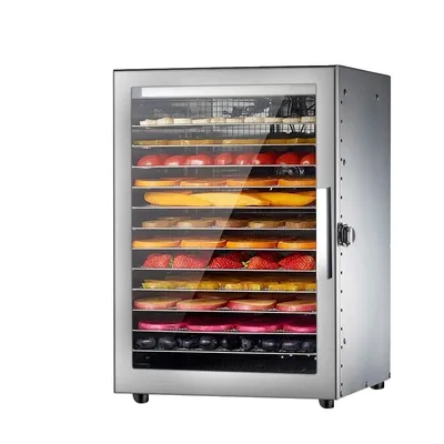 Produktbild von Lebensmittel-Dehydrator, 12 Schichten Kapazität, elektrische Bedienung, hellgelb, 220V