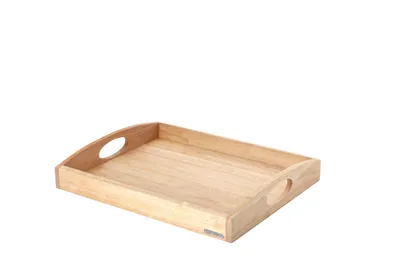Produktbild von Continenta GmbH Tablett rechteckig, Gummibaum 44x35x5cm 3104