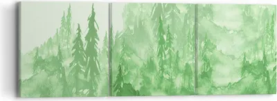 Produktbild von Bild auf Leinwand - Leinwandbild - Wald Baum Natur - 90x30cm - Wand Bild - Wanddeko - Wandbilder - Leinwanddruck - Bilder - Kunstdruck - Wanddekoration - Leinwand bilder - Wandkunst - CA90x30-4046