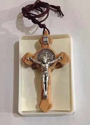 Olivenholz-Kreuz 7 cm, Modell 2, braun, religiöse Wandkunst