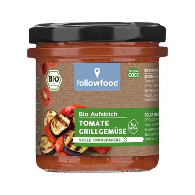 Immagine prodotto di Crema spalmabile biologica - Verdure grigliate al pomodoro 135g