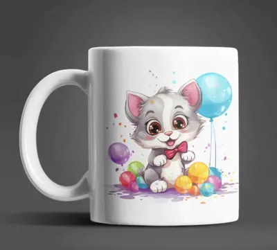Produktbild von Süße Katze Kätzchen Kinder Teetasse Tasse Geschenkidee – Kitty-02