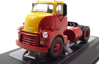Produktbild von GMC 950 COE Zugmaschine 1954 rot gelb Modellauto 1:43 ixo models