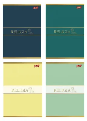 Produktbild von St. Majewski Schulheft A5 Religion, kariert, laminierter Umschlag, 60 Blatt, Motiv-Mix
