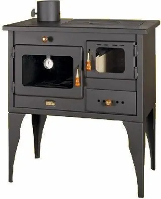 Image de Poêle à bois Prity 1P34 L avec conduit de fumée à gauche, 10 kW