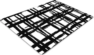 Produktbild von Stuhlunterlage Bürostuhlunterlage 120 cm x 90 cm Bodenmatte Bürostuhlunterlage - Kariertes Muster