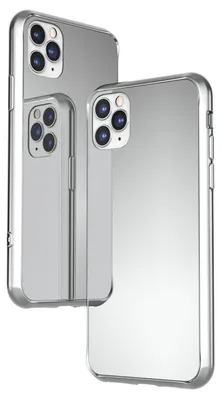 Zdjęcie produktu dla NALIA Mirror Tempered Glass Case dla iPhone 11 Pro, Mirror Case 9H Tempered Cover Silver