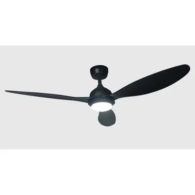 Produktbild von Globo Lighting ROMINA Deckenventilator Metall schwarz matt, 1xLED, 03640S