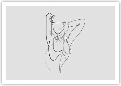 Produktbild von Poster - Poster ohne Rahmen - Frau Bleistift Linie - 100x70 cm - Wand Bild - Wanddeko - Wandbilder - Kunstposter - Wandposter - Bilder - Kunstdruck - Wanddekoration - Wandbild - P2XAA100x70-4991