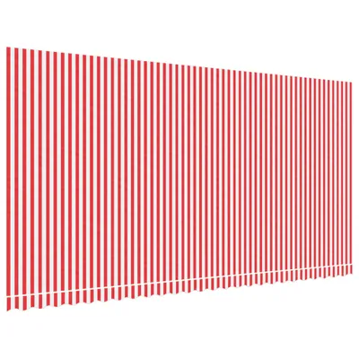 Obrázek produktu pro Náhradní plachta na markýzu červené a bílé pruhy 6 x 3 m