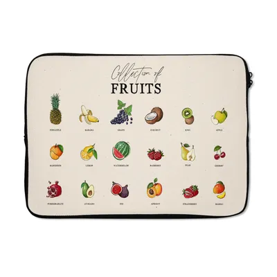 Produktbild von MuchoWow® Laptop Hülle 14 ZollObst - Lebensmittel - Küche Laptoptasche - Laptoptasche - Stoßsicher - Schutzhaube