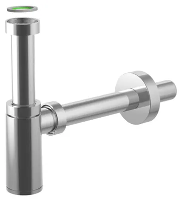 Produktbild von Waschbecken-Siphon King - 1″1/4 X Ø 32 Mm - Chrom - Hochwertiges Abs - Einfach Zu Reinigen
