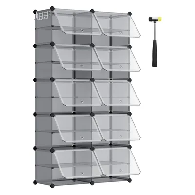 Produktbild von SONGMICS Schuhregal mit 10 Fächern, Schuhschrank, 30 x 40 x 30 cm pro Fach
