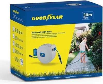 Immagine prodotto di Portatubo automatico da giardino da 30 m, girevole a 180°