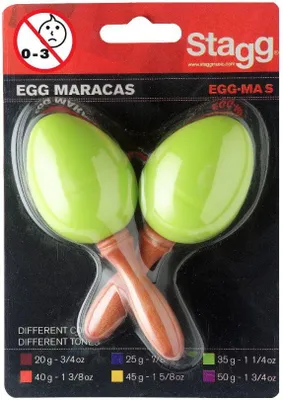 Immagine prodotto di Maracas in plastica Stagg EGG-MA verde