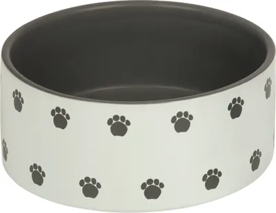 Produktbild von Nobby Hunde Keramiknapf PATA, Creme-grau, Ø18 x 7 cm / 1,10 l