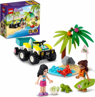 Produktbild von LEGO 41697 Friends Schildkröten-Rettungswagen mit Meerestieren und Geländewagen