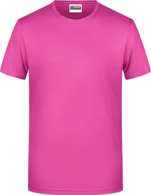 Produktbild von Men's Basic-T Herren T-Shirt in klassischer Form pink, Gr. S