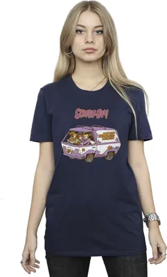 Produktbild von Scooby Doo - "Van" T-Shirt für Damen BI43571 (XL) (Marineblau)