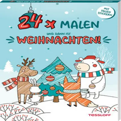 Produktbild von 24 x malen und dann ist Weihnachten!