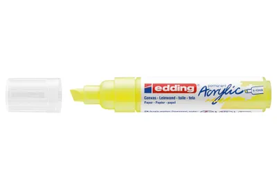 Produktbild von Edding 5000 Acrylmarker Breit, Gelb, Meißel, Gelb, Extradick, 5 mm, 1 cm