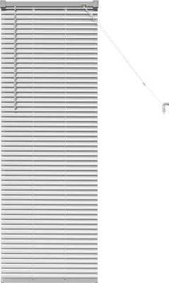 Zdjęcie produktu dla Żaluzje listwowe vidaXL, srebrne, 130 x 50 cm, aluminium