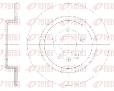 Produktbild von 2x REMSA Bremsscheibe 61791.00 hinten für OPEL Astra K Sports Tourer (B16) 288mm