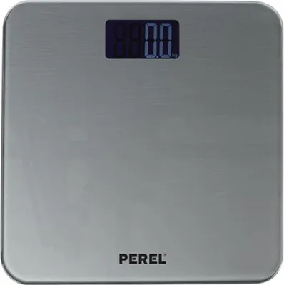 Produktbild von Perel GRAY Digital Sclae Elektronische Personenwaage, max. 180 kg Tragkraft, LCD-Infodisplay, Speicherfunktion, automatische Personenerkennung