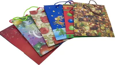 Produktbild von Festliche Geschenktüte Weihnachten groß für Präsente – 1 Stück mit Motiv