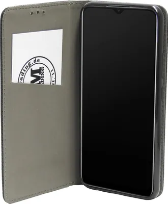 Image de Livre Etui "Smart" compatible avec Realme C21Y Etui pour téléphone portable Portefeuille Housse de protection avec fonction support, porte-carte Noir