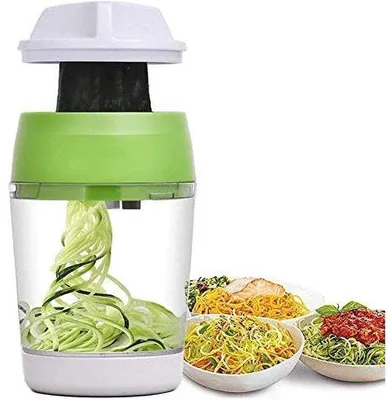 Image de Spiraleuse pour légumes - Spiraleuse manuelle pour légumes, idéale pour les courgettes et les nouilles de légumes (1 pièce)