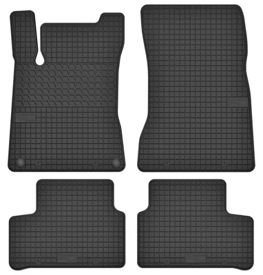 Produktbild von Gummi-Fußmatten für Mercedes B W247 2018- (Minivan) – 4-tlg, Schwarz, passgenau – Wielganizator SolidTread