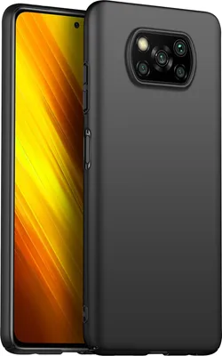 Image de Xiaomi Poco X3 NFC Case, Thin Matte PC Anti-Fingerprint Protective Case for Xiaomi Poco X3 NFC Black
