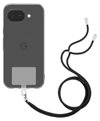 Image de Cazy Coque avec Cordon compatible avec Google Pixel 10a Coque avec Cordon – Coque Flexible – Transparent